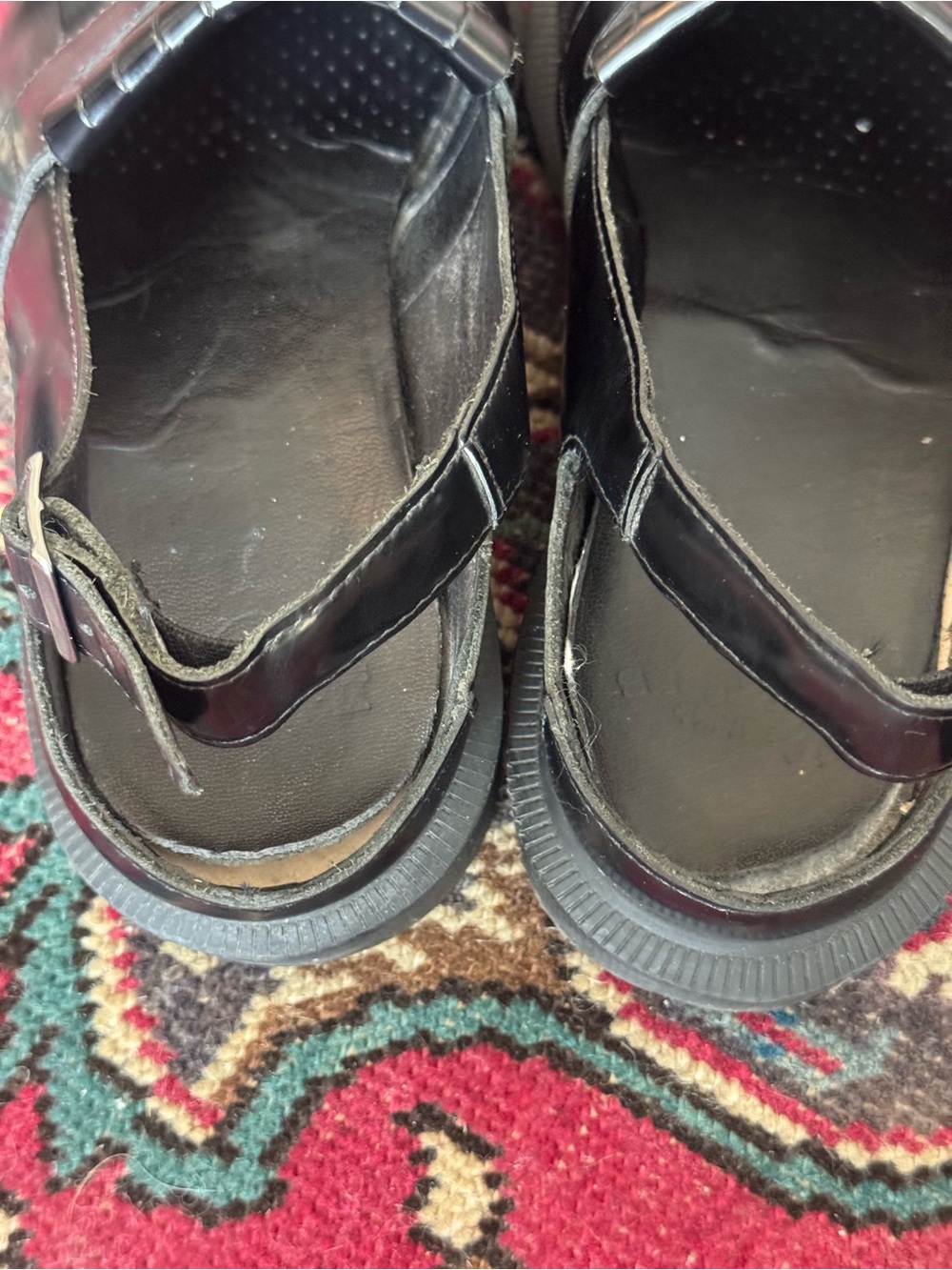 Dr. Martens Valentine slingback loafers in black polished leather - Picture 7 of 8